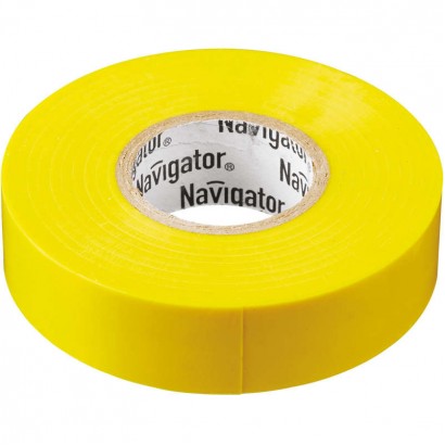 Изолента ПВХ 15мм (рул.20м)желт. (200 в упак) Navigator